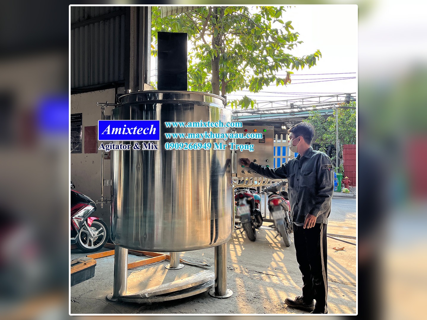Nồi nấu sữa bắp có cánh khuấy
