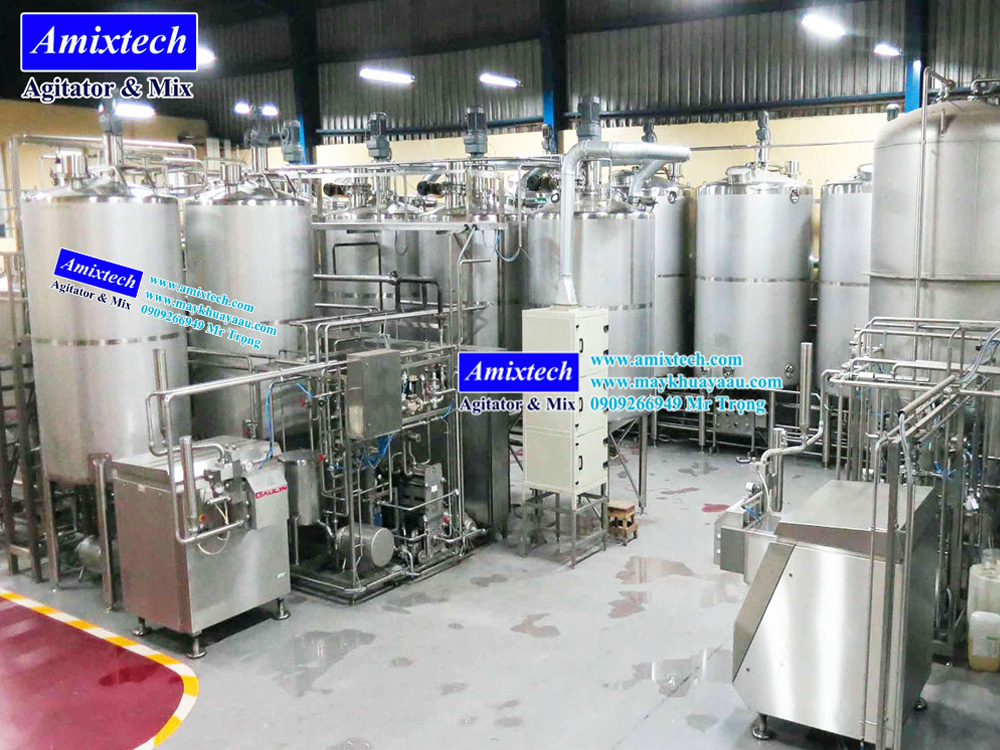Thi công đường ống và bồn thực phẩm