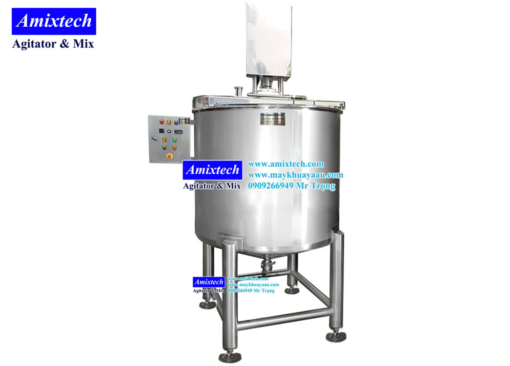 Bồn khuấy thực phẩm nắp bán nguyệt
