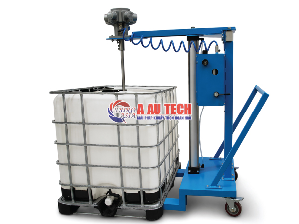 Máy khuấy thùng IBC nâng hạ