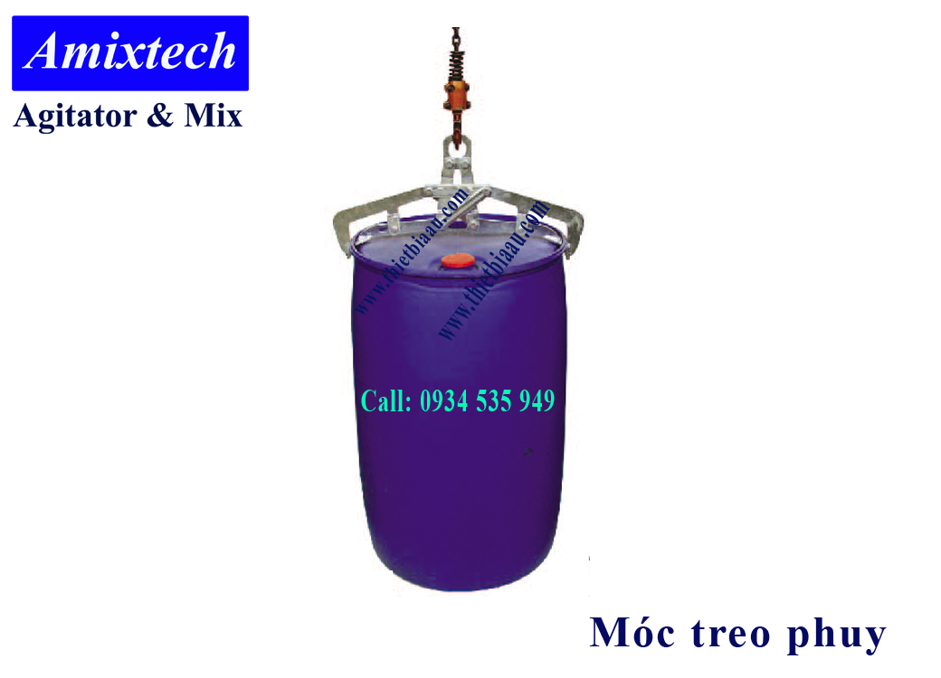Móc treo thùng phuy nhựa và sắt A9